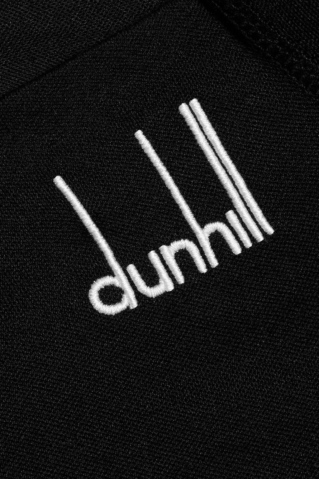 DUNHILL Embroidered silk T-shirt