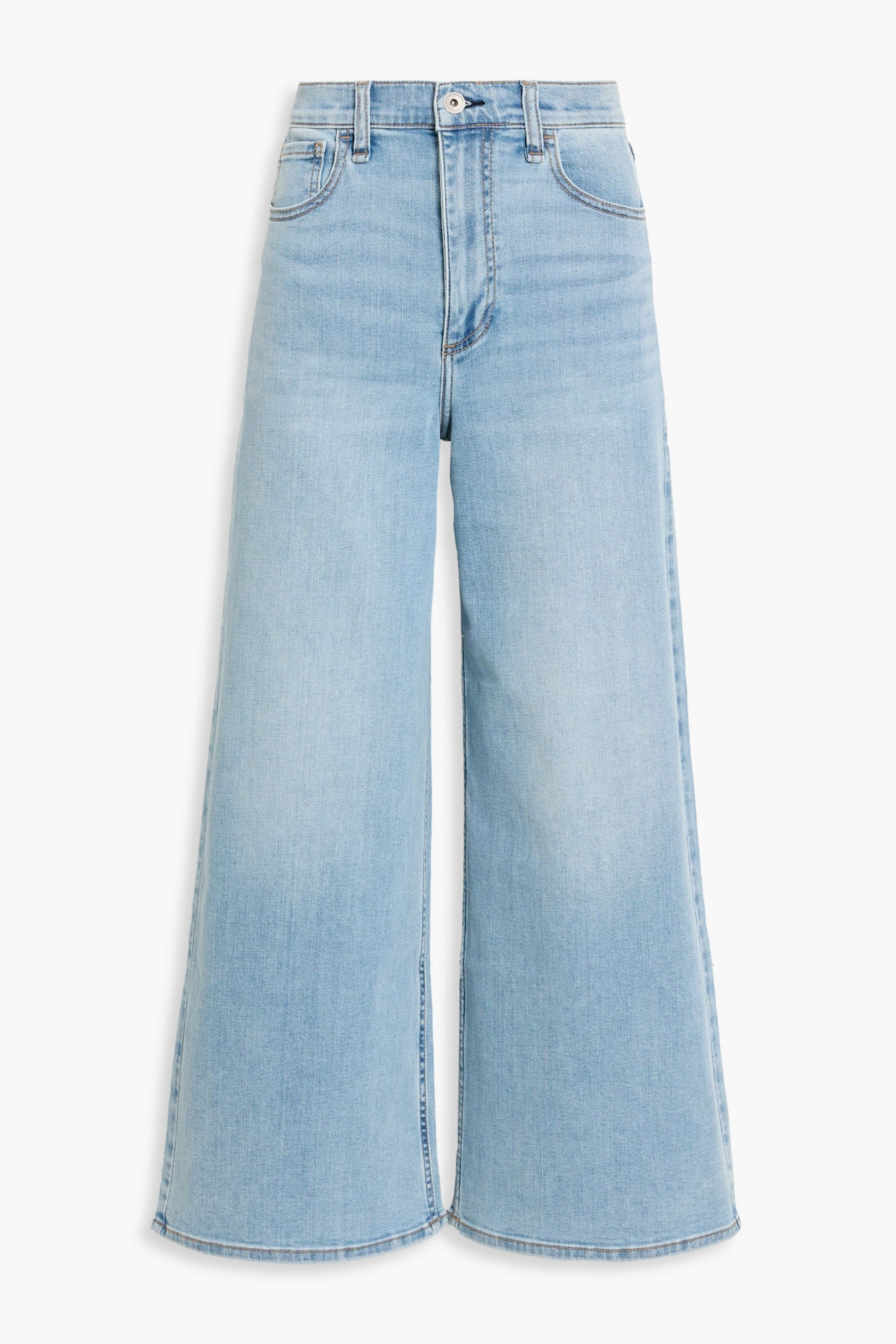 rag & bone Serena cropped high-rise wide leg jeans