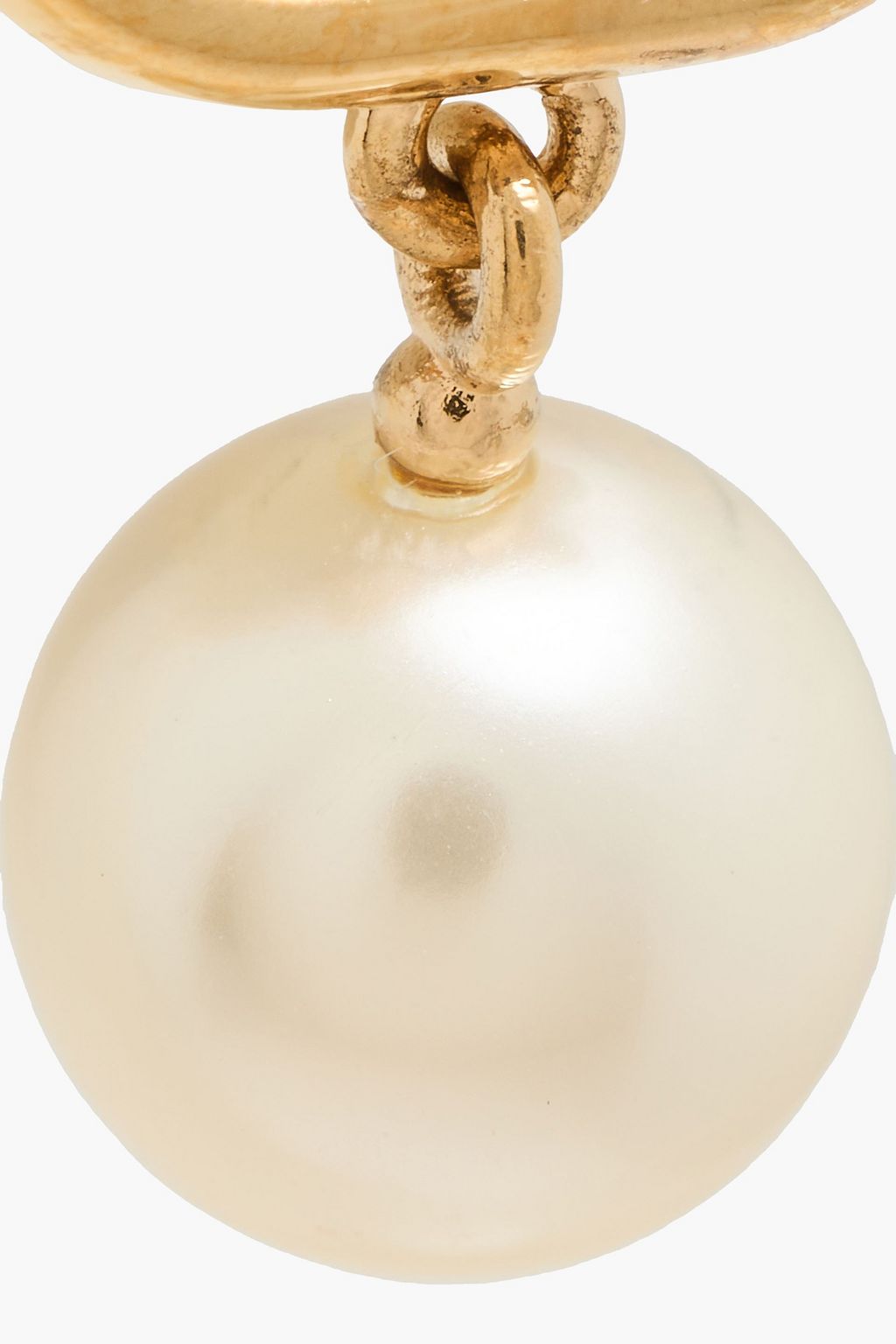 VALENTINO GARAVANI VLOGO gold-tone faux pearl earrings