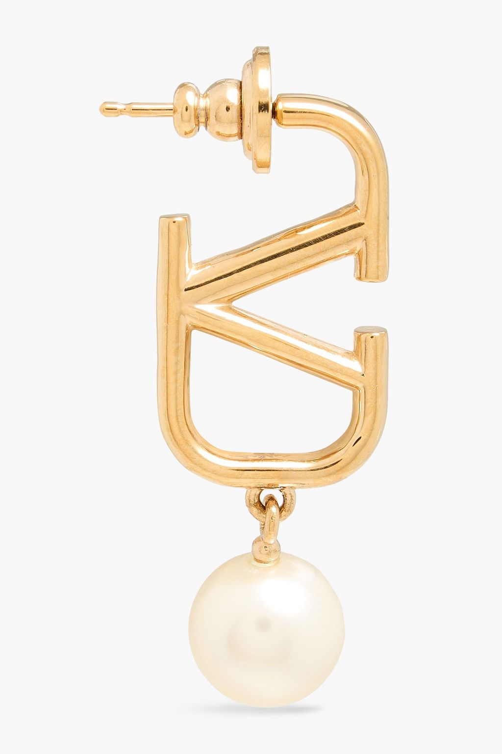 VALENTINO GARAVANI VLOGO gold-tone faux pearl earrings