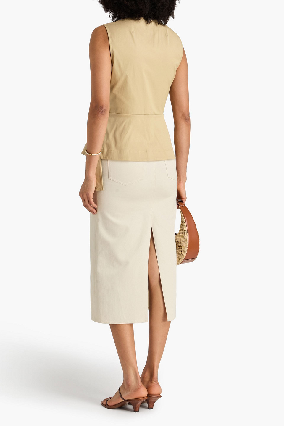  Theory - Wickeloberteil Aus Twill Aus Einer Baumwollmischung - Neutral - L 