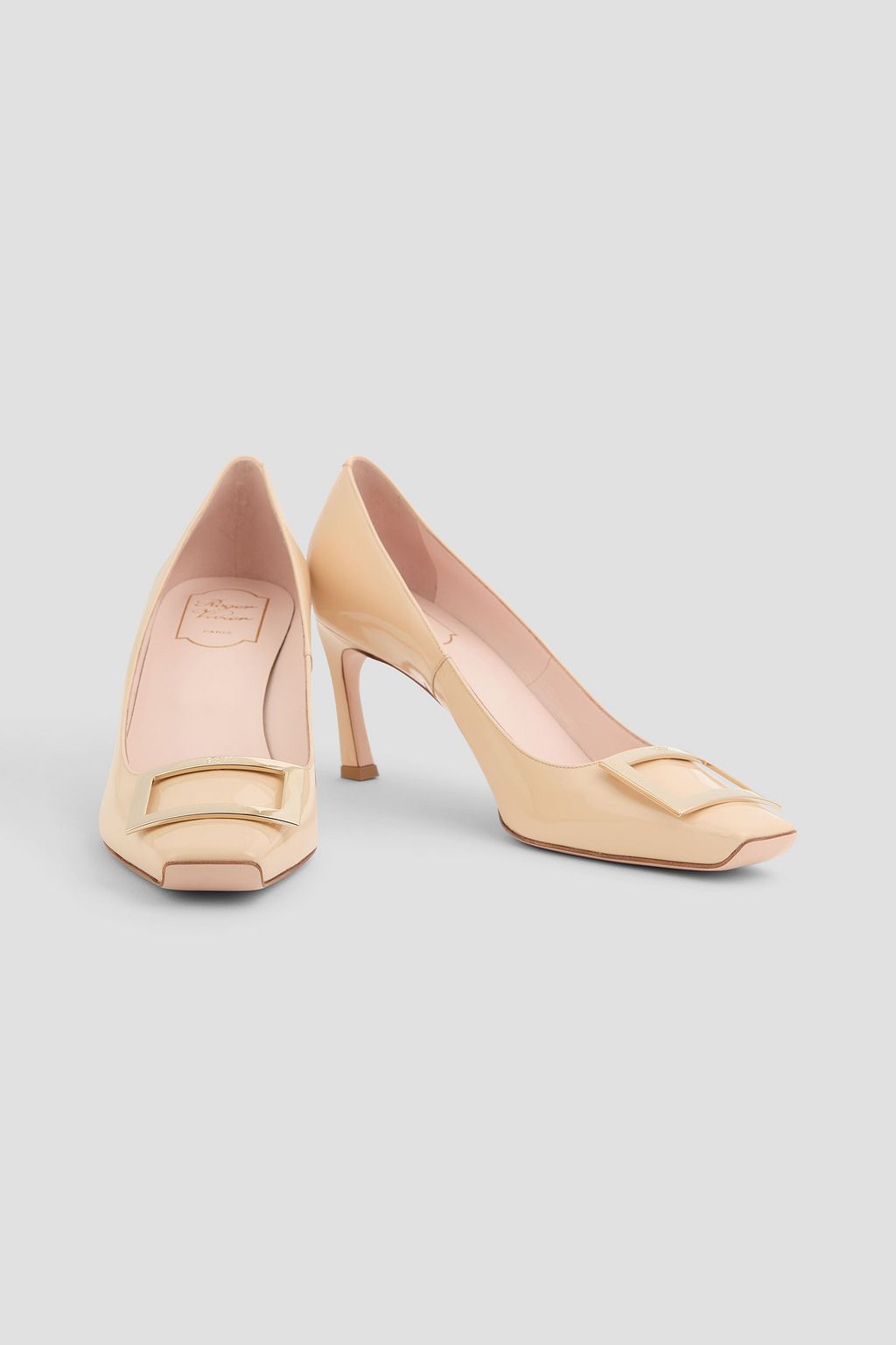 ROGER VIVIER Embellished patent-leather pumps