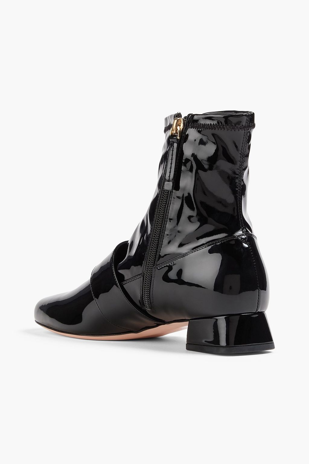 ROGER VIVIER Embellished patent-leather ankle boots