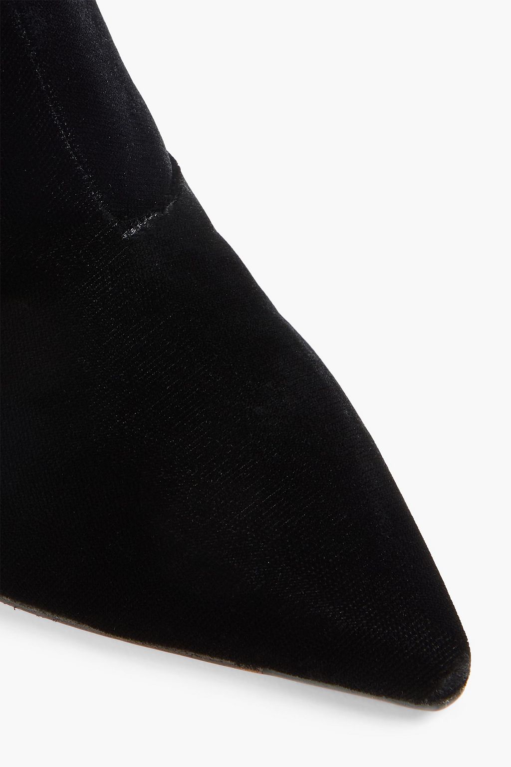 ROGER VIVIER Crystal-embellished velvet ankle boots