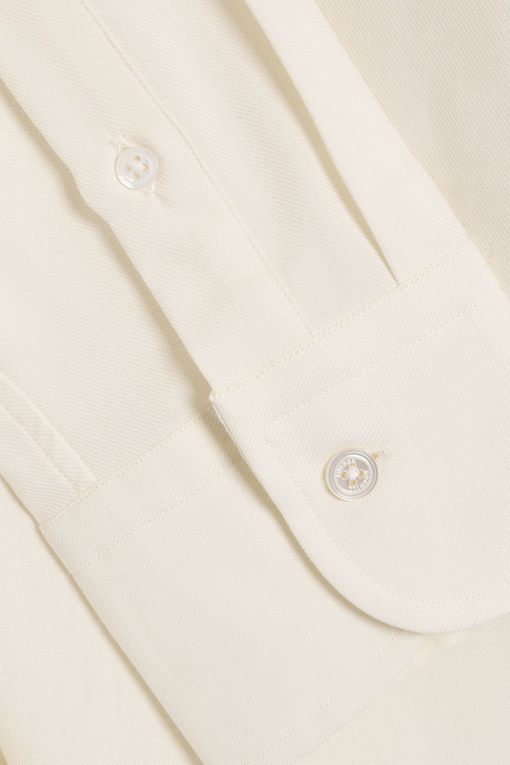 DUNHILL Cotton and wool-blend shirt