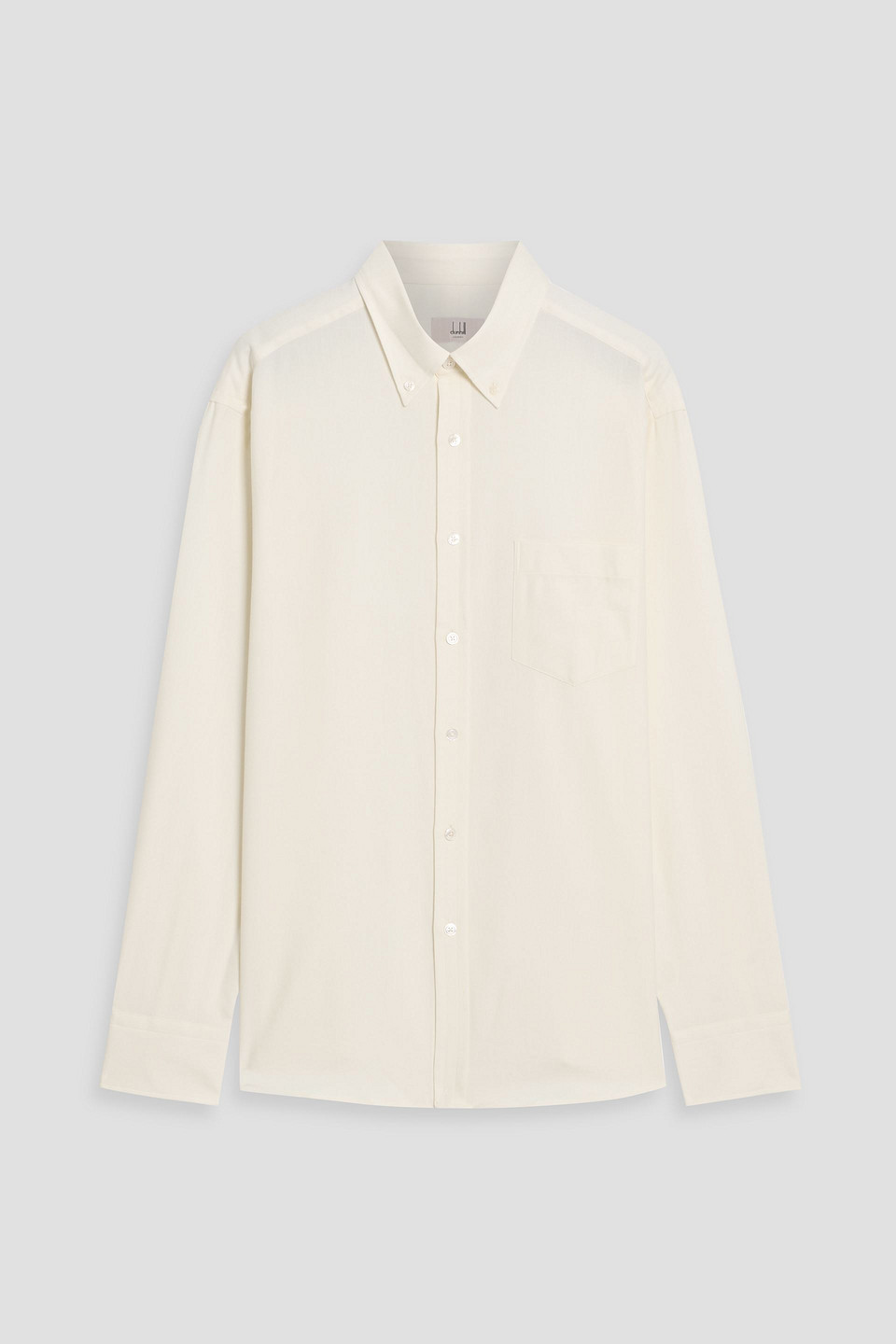 dunhill - cotton and wool-blend shirt - white - xl