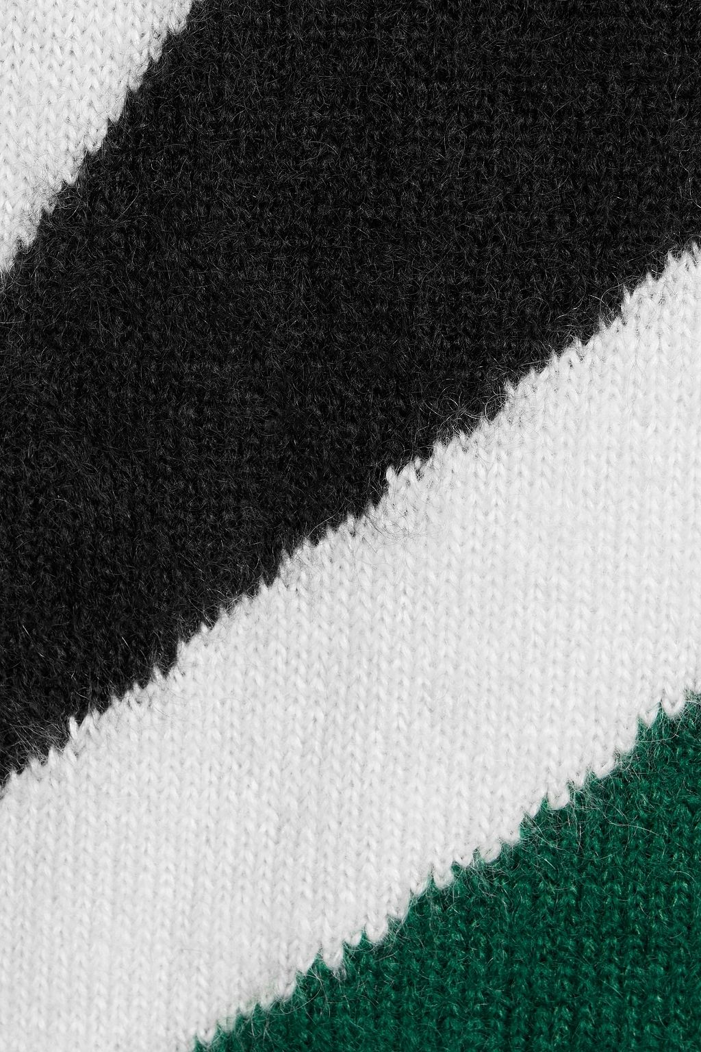 DUNHILL Striped jacquard-knit mohair-blend sweater