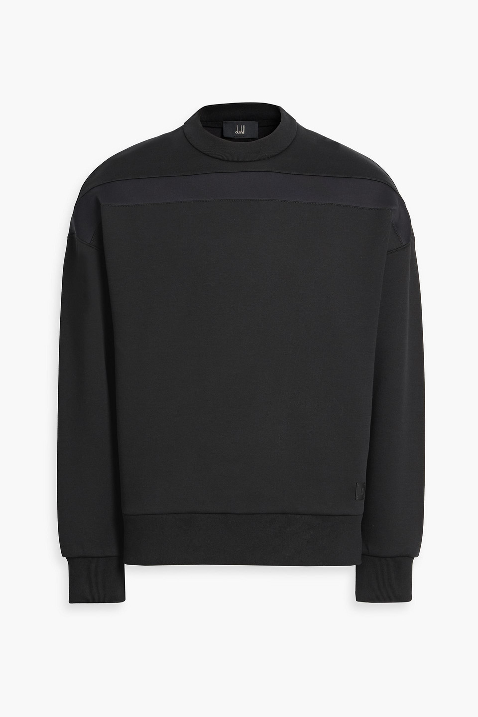 dunhill - striped jersey sweatshirt - black - l