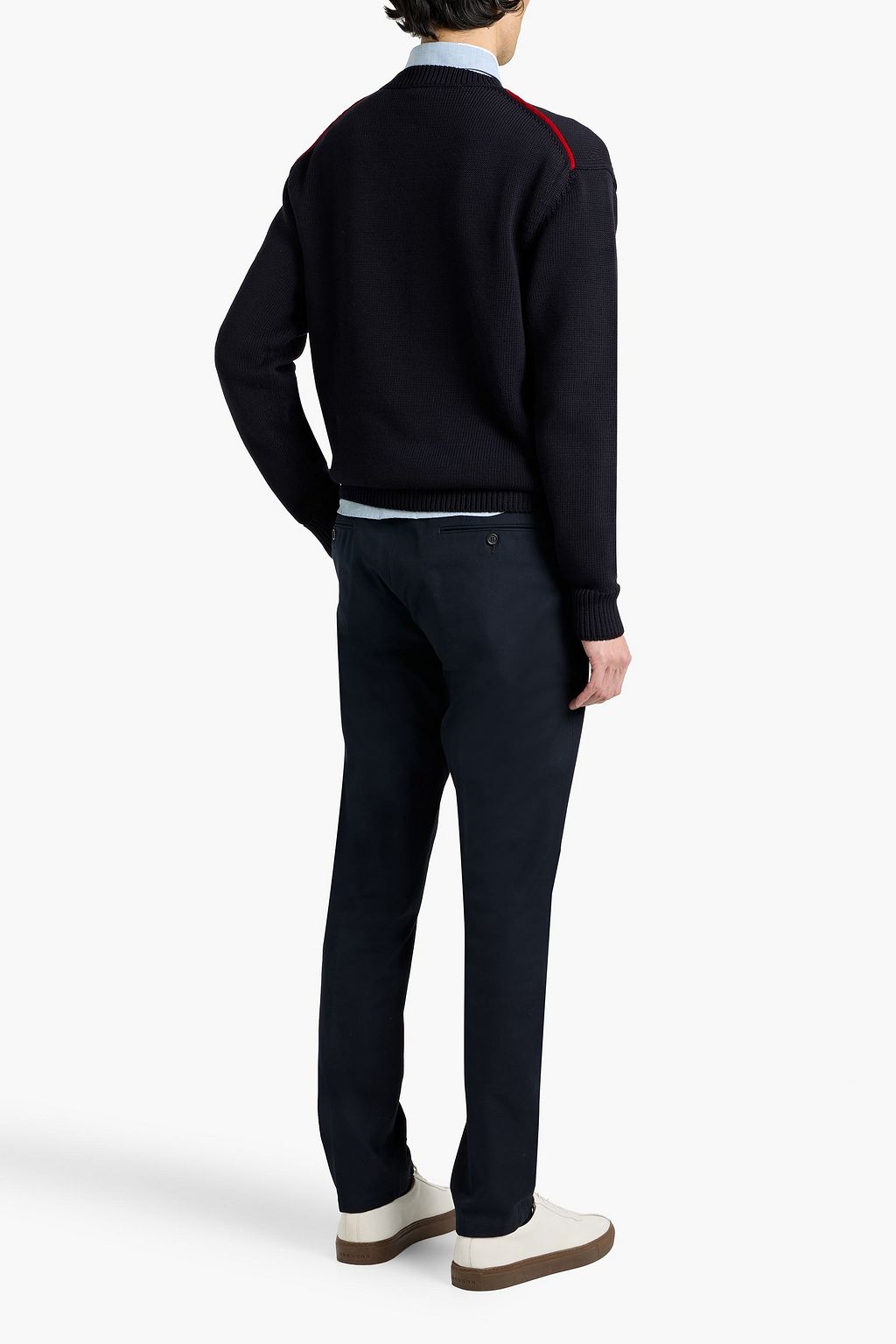DUNHILL Embroidered cotton sweater