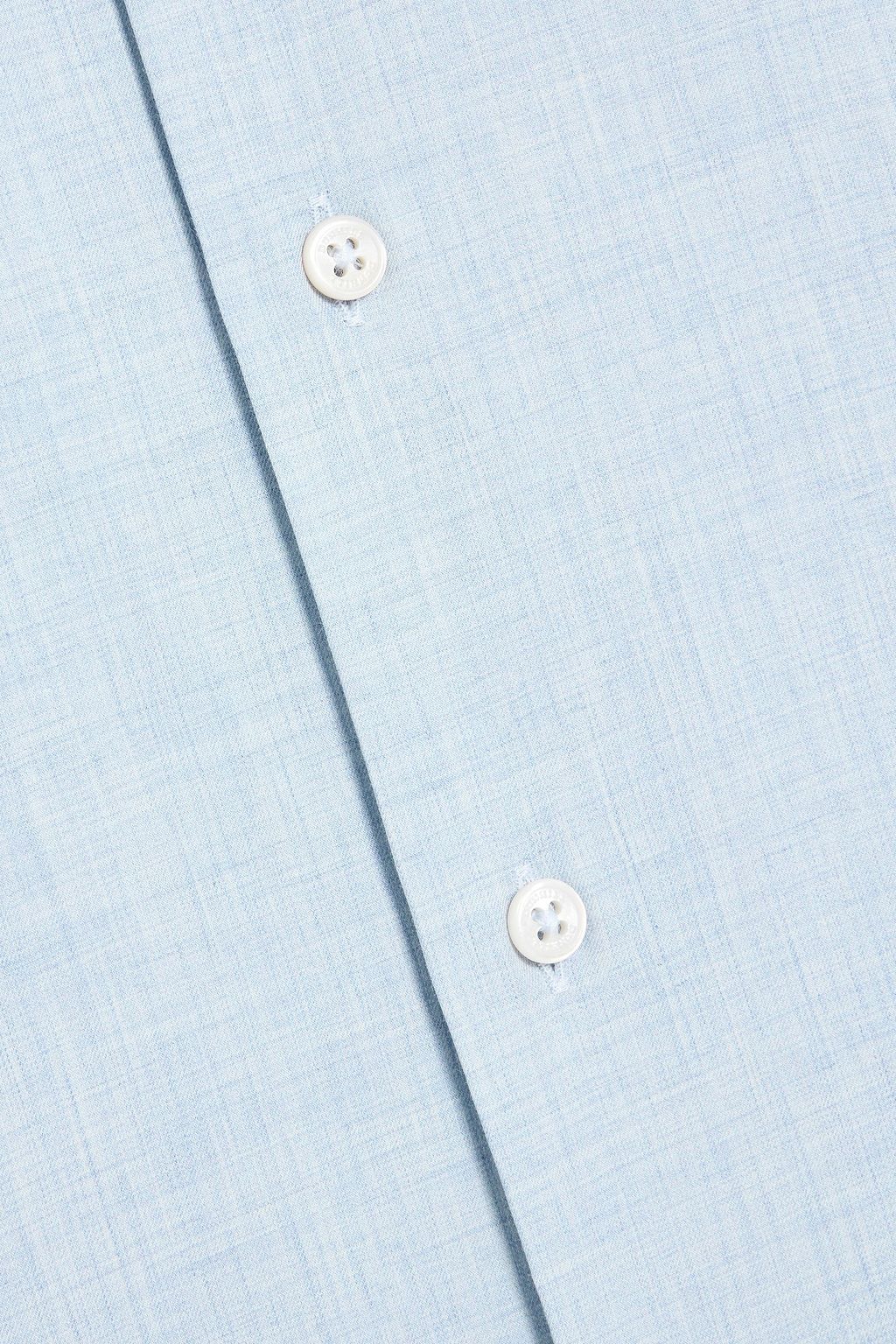 DUNHILL Cotton, cashmere and wool-blend shirt