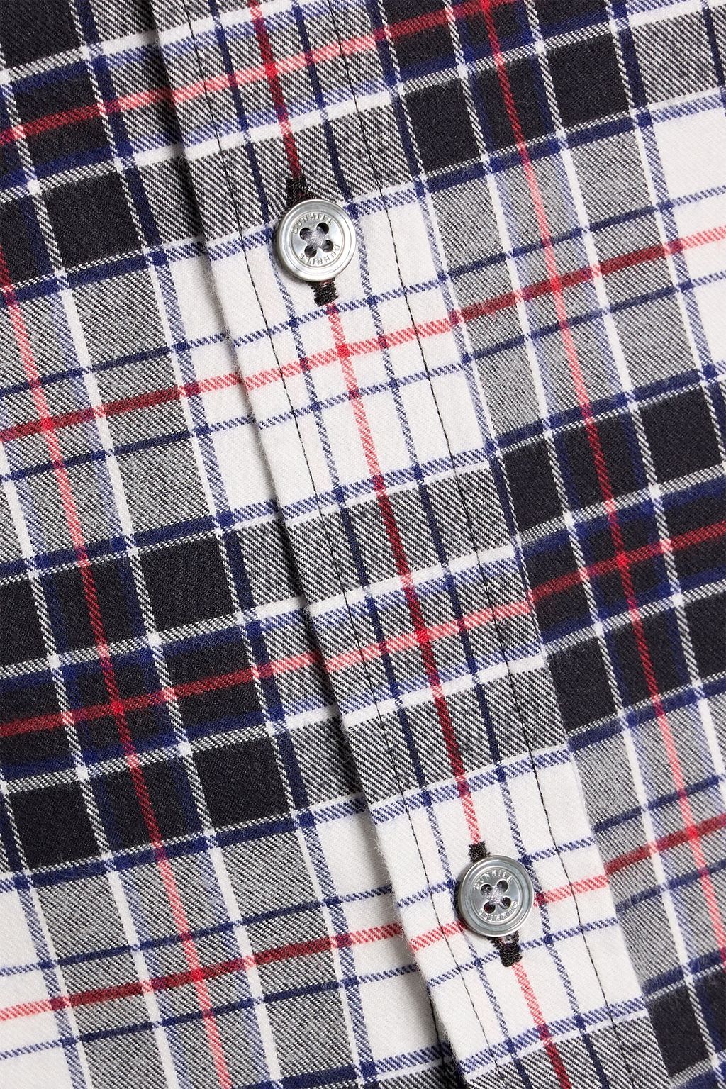 DUNHILL Checked cotton-flannel shirt