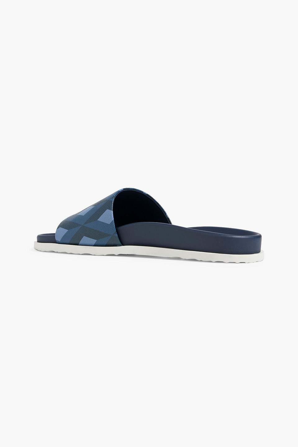 Dunhill Cadogan Printed Rubber Slides In Multi