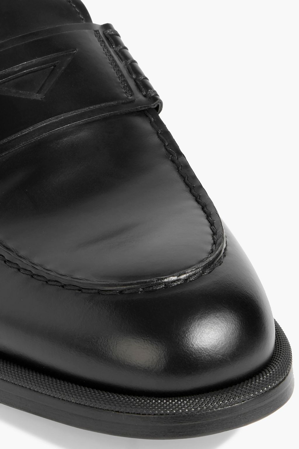 DUNHILL College leather penny loafers