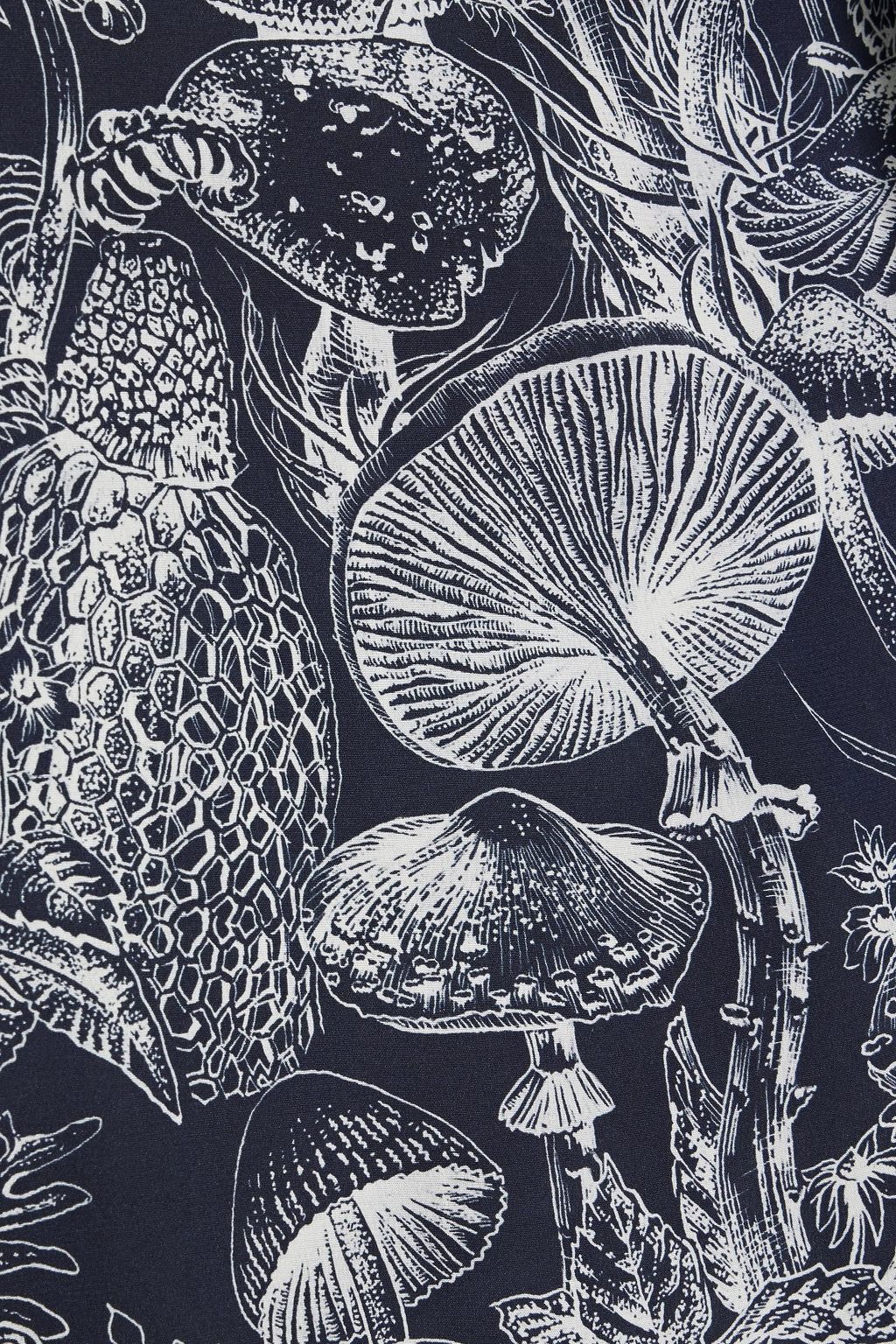 STELLA MCCARTNEY Printed silk-crepe blouse