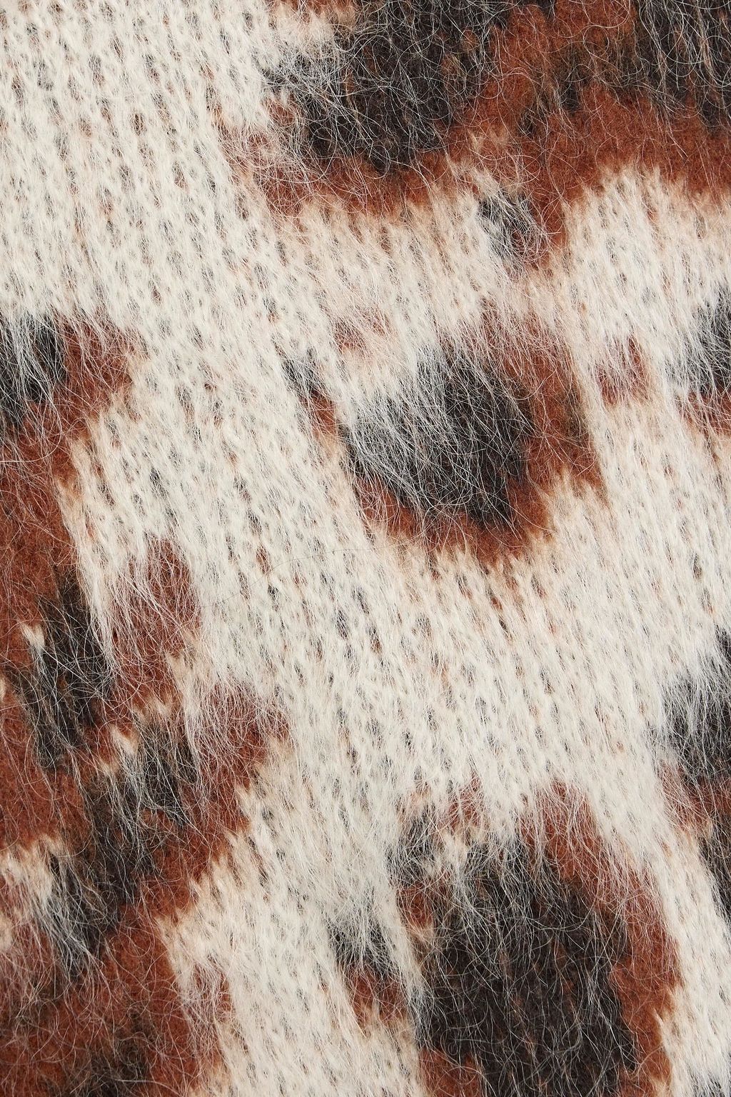 STELLA MCCARTNEY Brushed intarsia-knit sweater