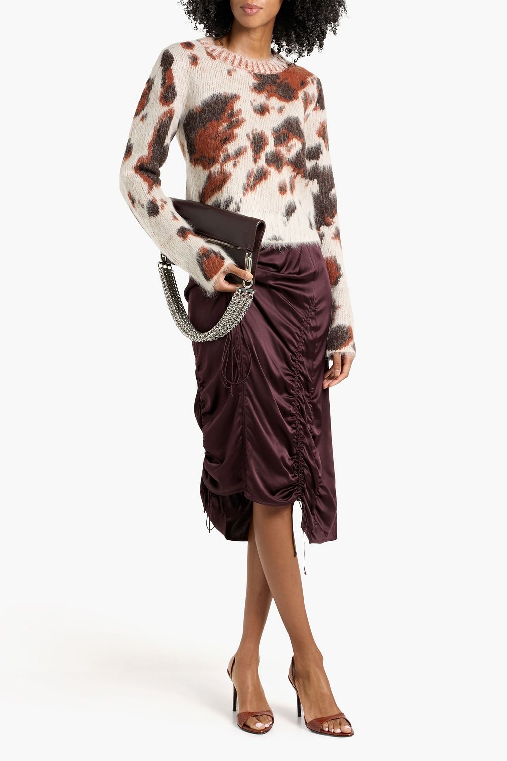 STELLA MCCARTNEY Brushed intarsia-knit sweater