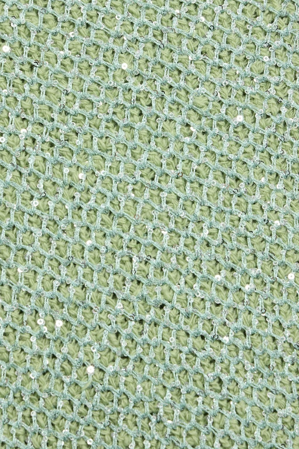 STELLA MCCARTNEY Sequin-embellished wool-blend mini dress