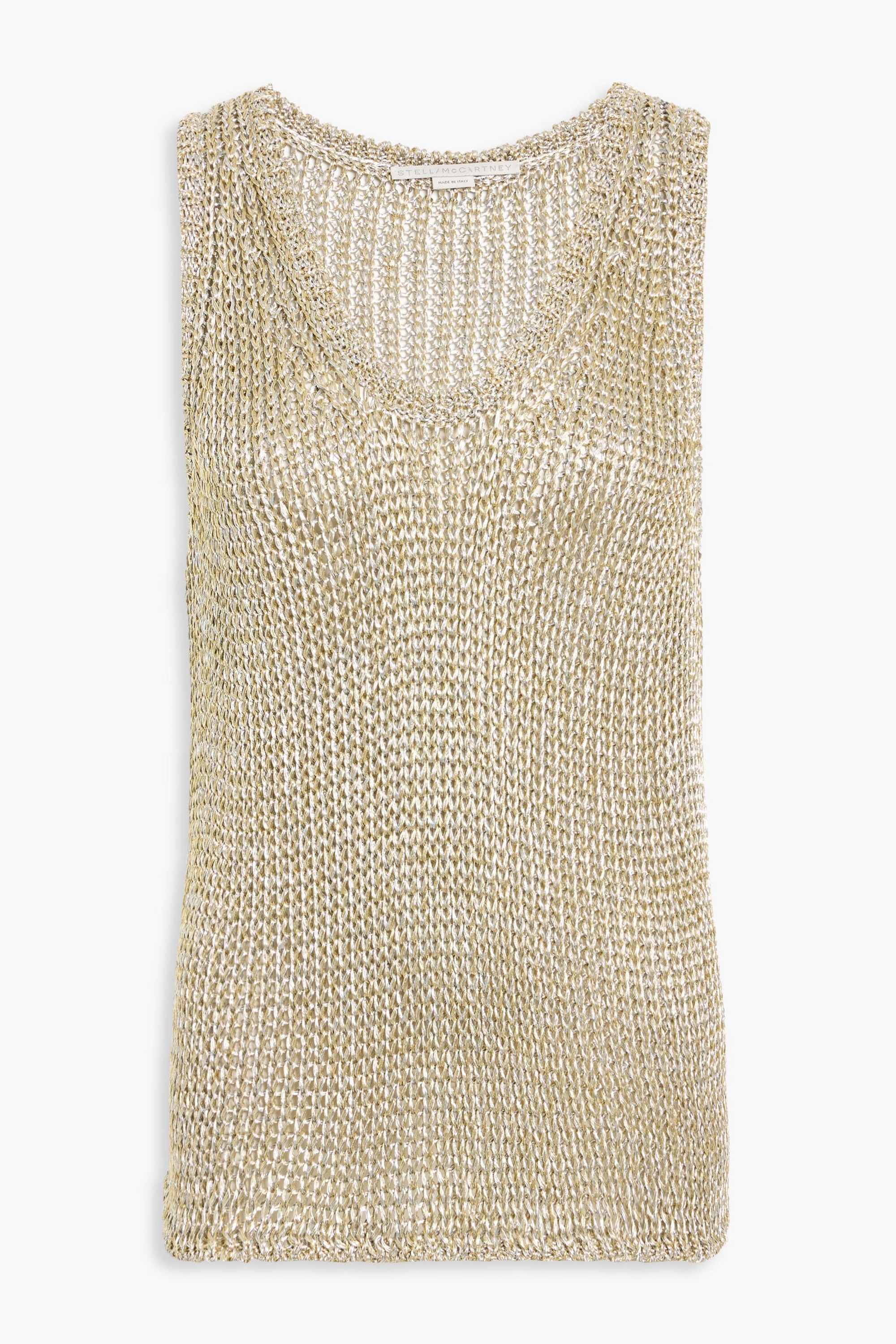 Stella McCartney - Metallic cotton-blend tank | Plush