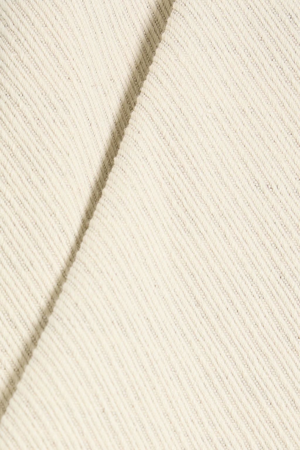 STELLA MCCARTNEY Cotton and linen-blend twill wide-leg pants