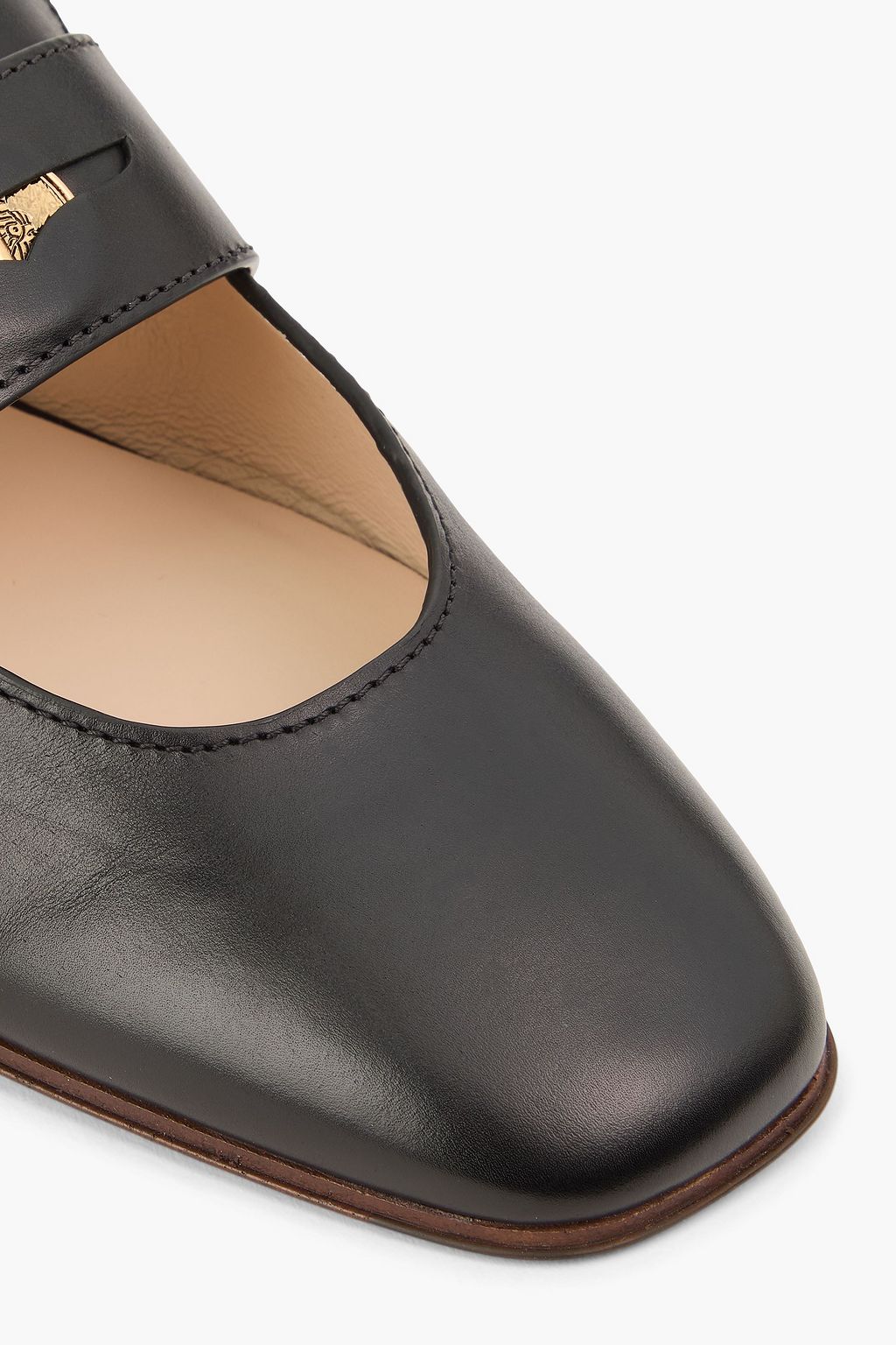 TOD'S Leather slingback loafers