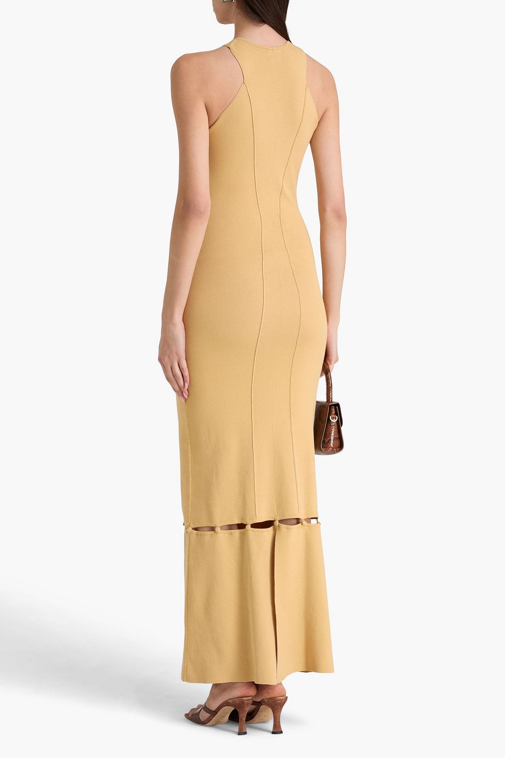 nanushka crochet dress Nanushka Elianne Long Crochet Coverup Dress