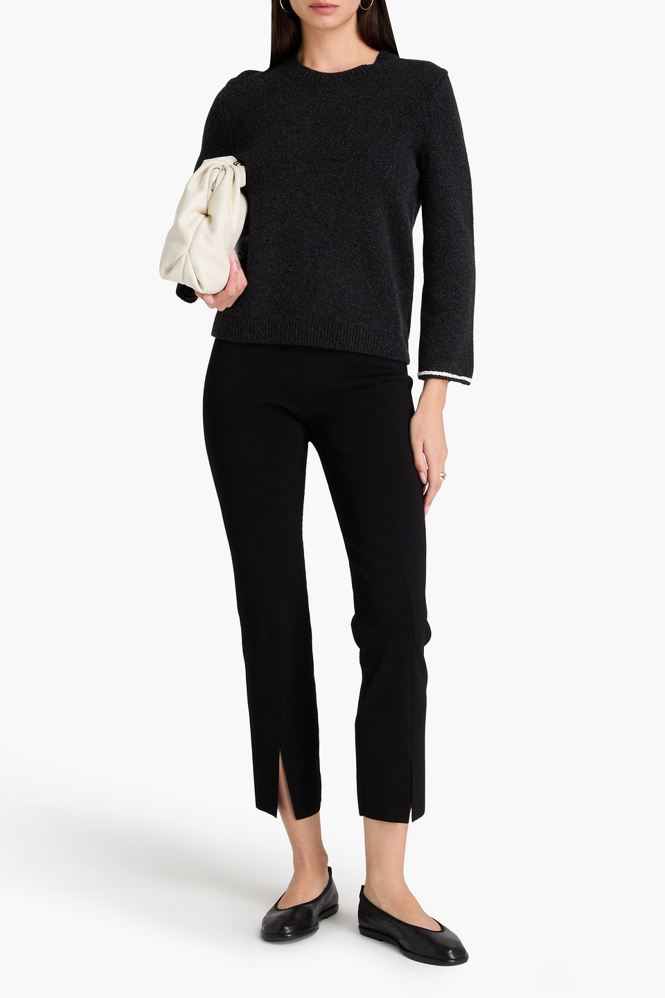  Theory - Wool-blend Sweater - Black - Xs 