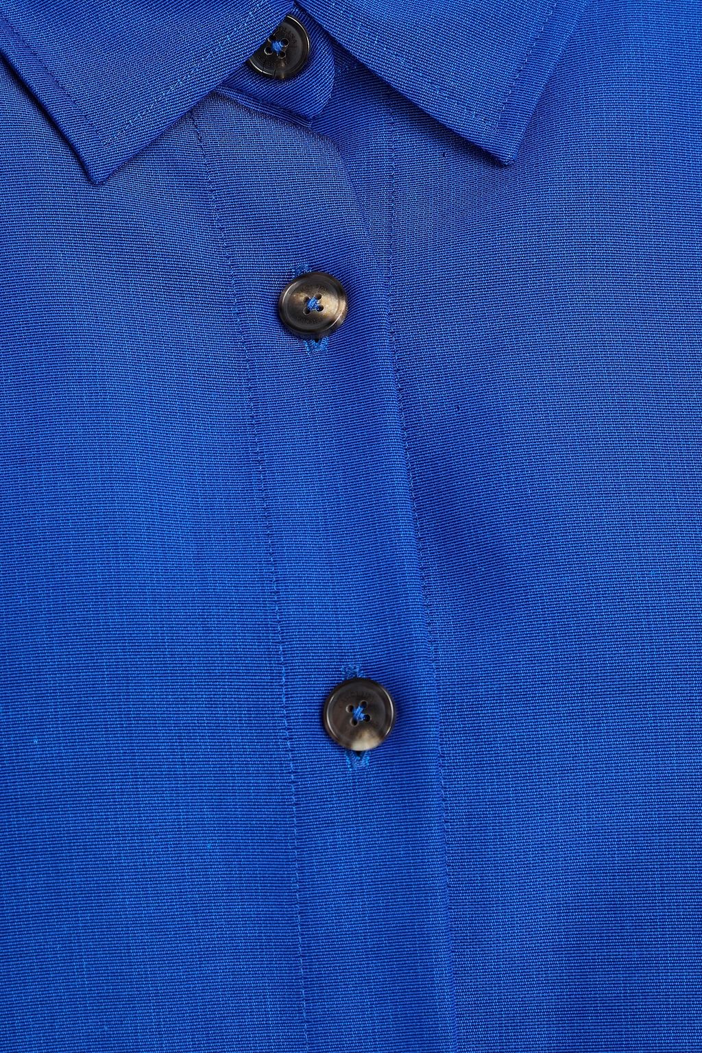 CAROLINA HERRERA قميص من قماش الفاي المصنوع من مزيج من القطن بتصميم فضفاض