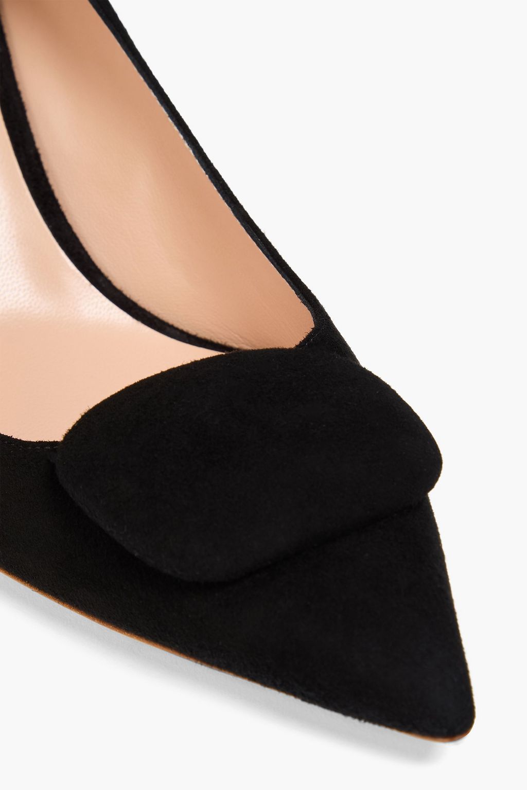 RUPERT SANDERSON Nada embellished suede pumps