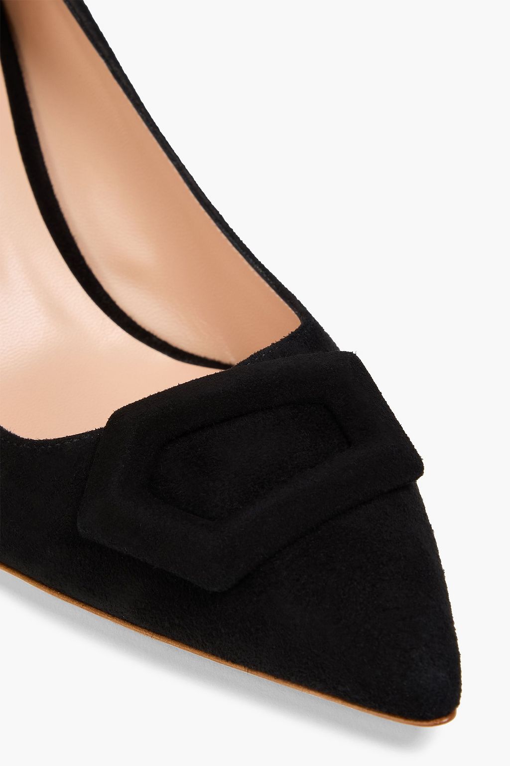 RUPERT SANDERSON Nada embellished suede pumps
