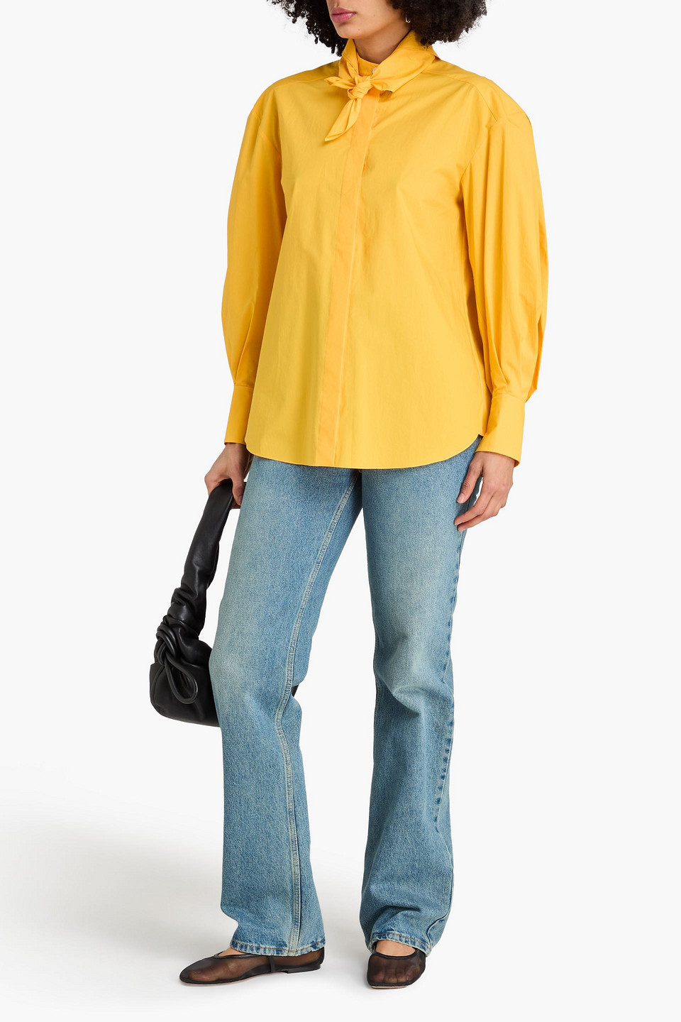  Another Tomorrow - Cotton-poplin Shirt - Yellow - It 38 