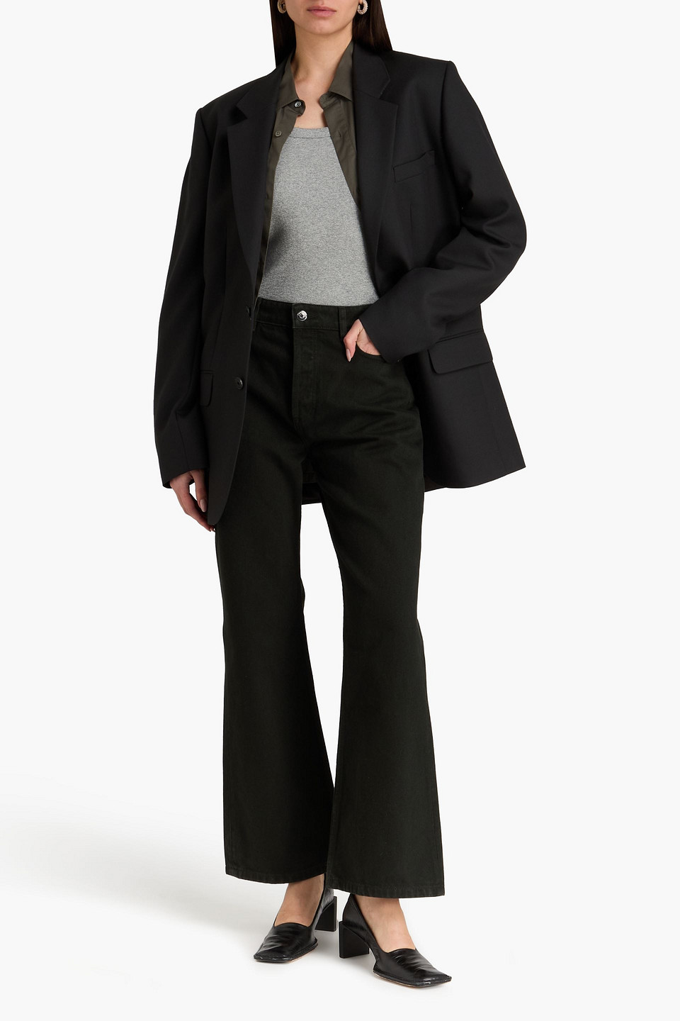  Nanushka - Hoch Sitzende Bootcut-jeans „raiden“ - Grau - 28 