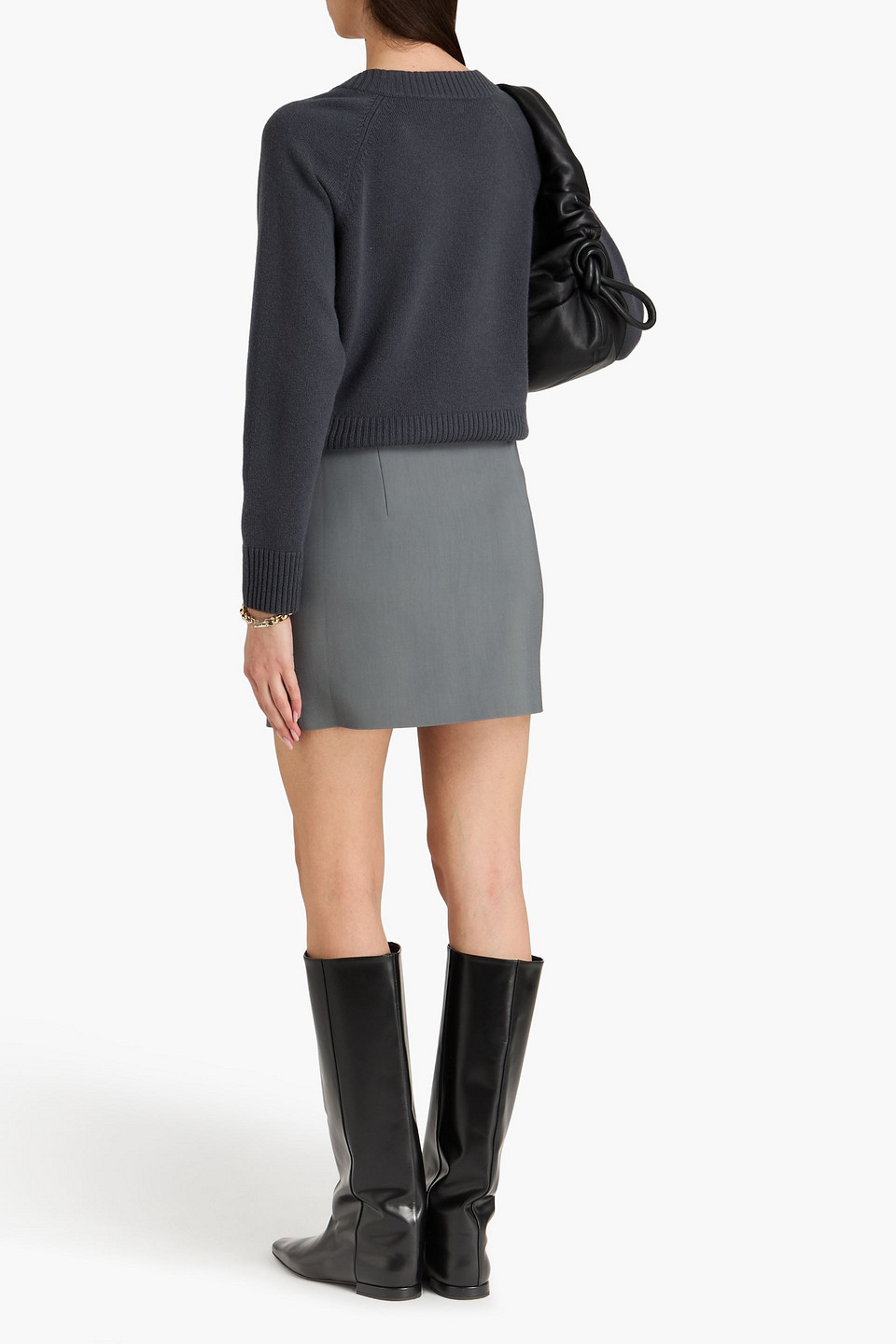  Nanushka - Briel Twill Mini Skirt - Gray - M 