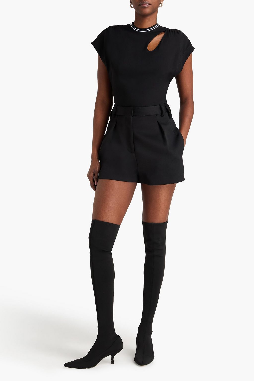 PUCCI Bedrucktes Oberteil aus Crêpe mit Cut-outs