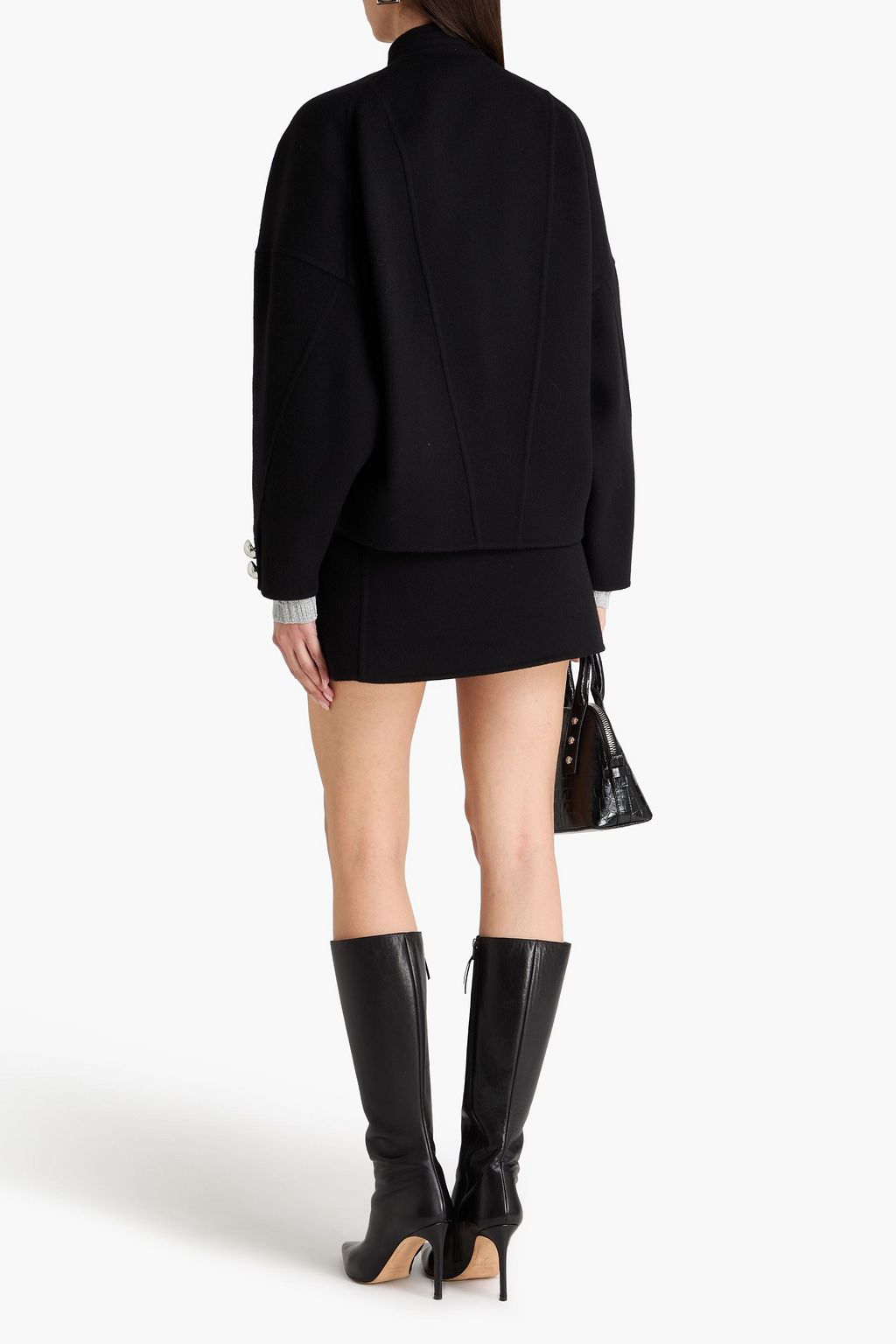 PUCCI Ruffled wool-blend felt jacket