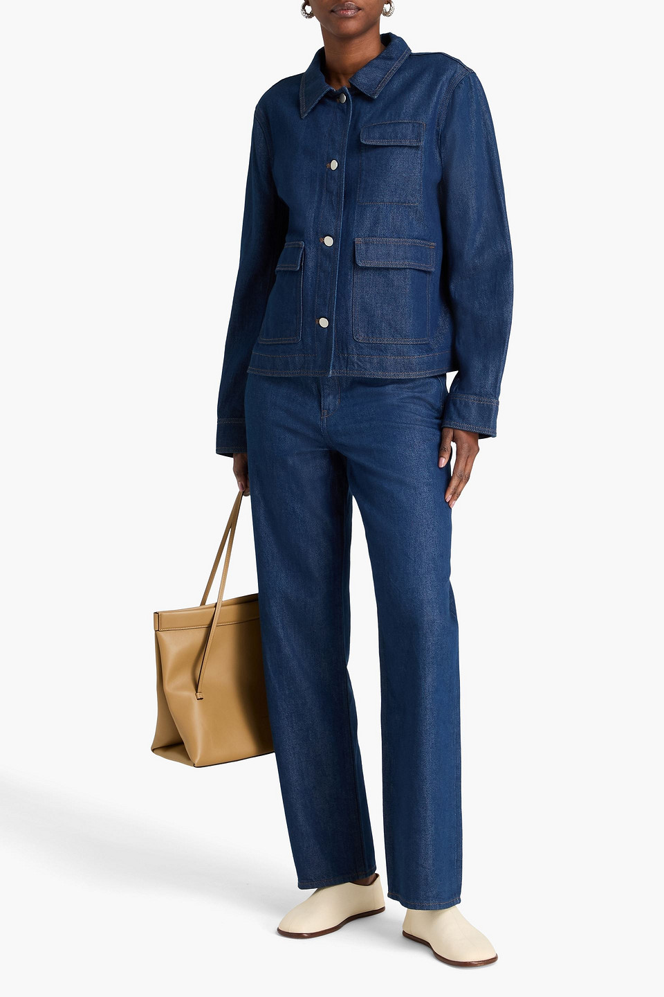  Theory - Denim Jacket - Blue - Xl 