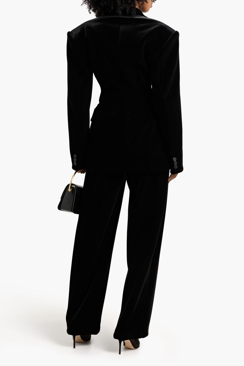 SPORTMAX Alberto velour blazer