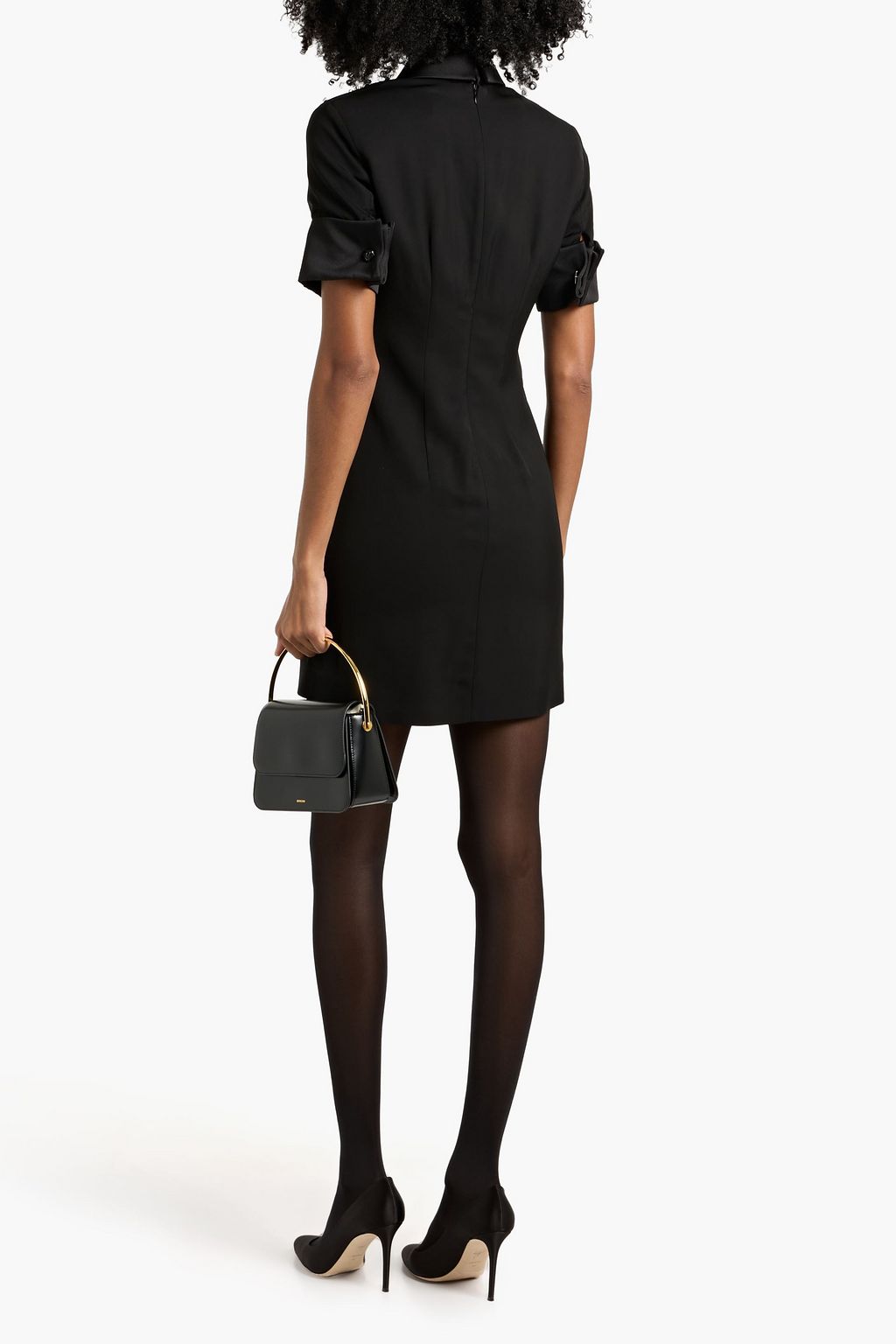 SPORTMAX Cyprus woven mini shirt dress