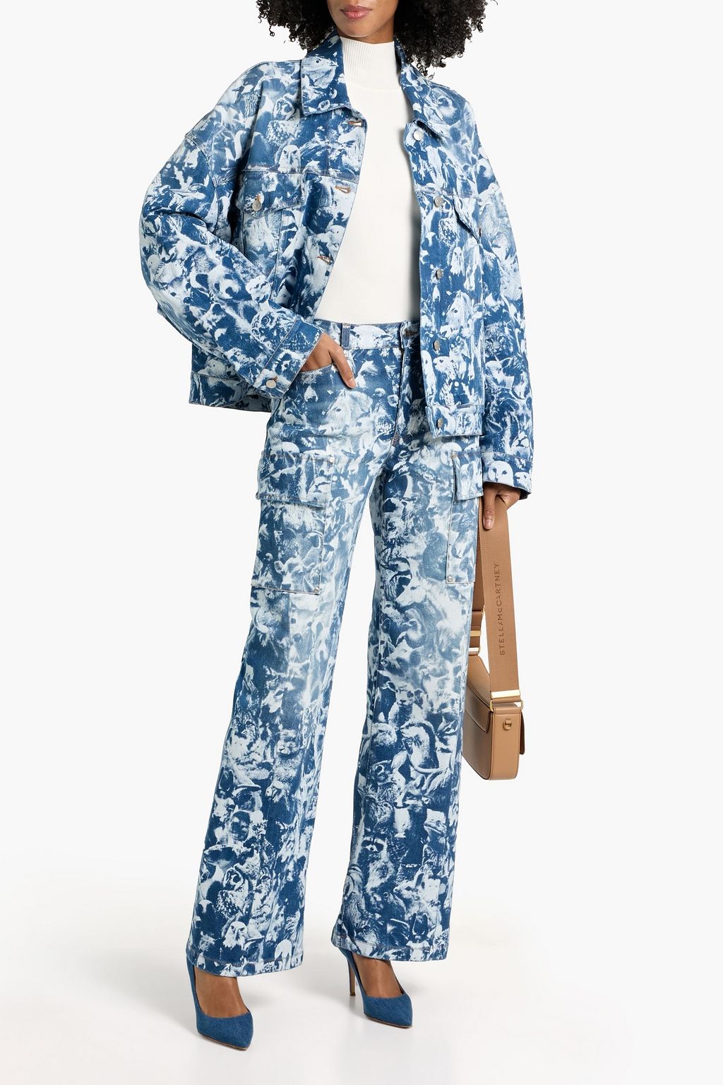 STELLA MCCARTNEY Printed denim jacket