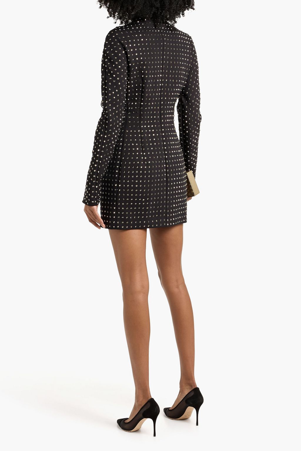 SPORTMAX Regno studded jersey mini dress