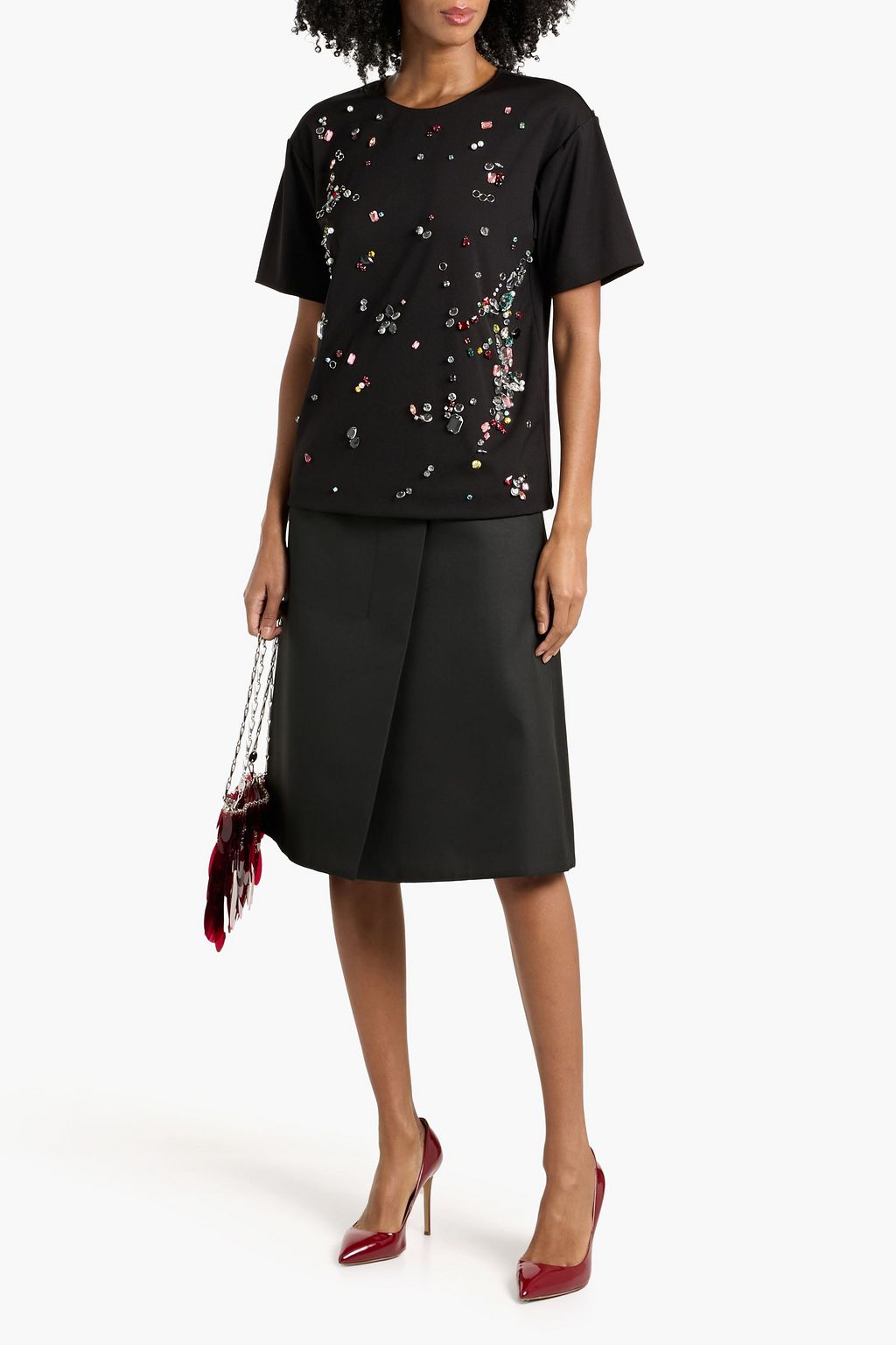 SPORTMAX Biada twill skirt
