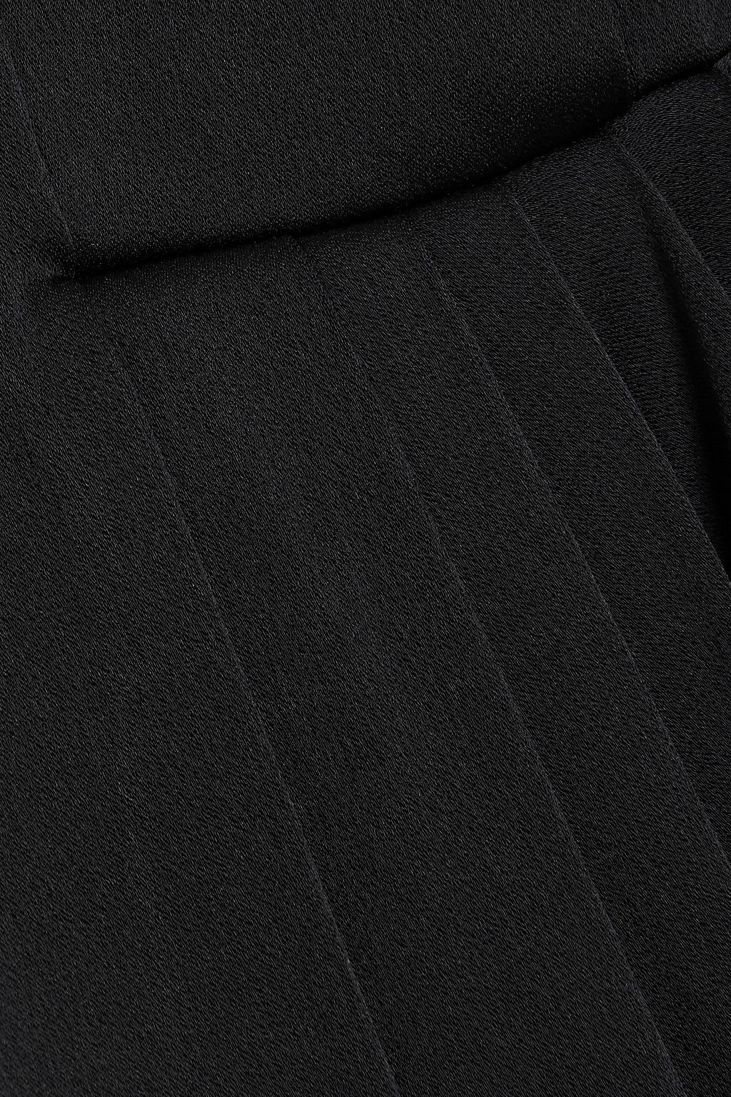 STELLA MCCARTNEY Pleated satin-crepe mini dress