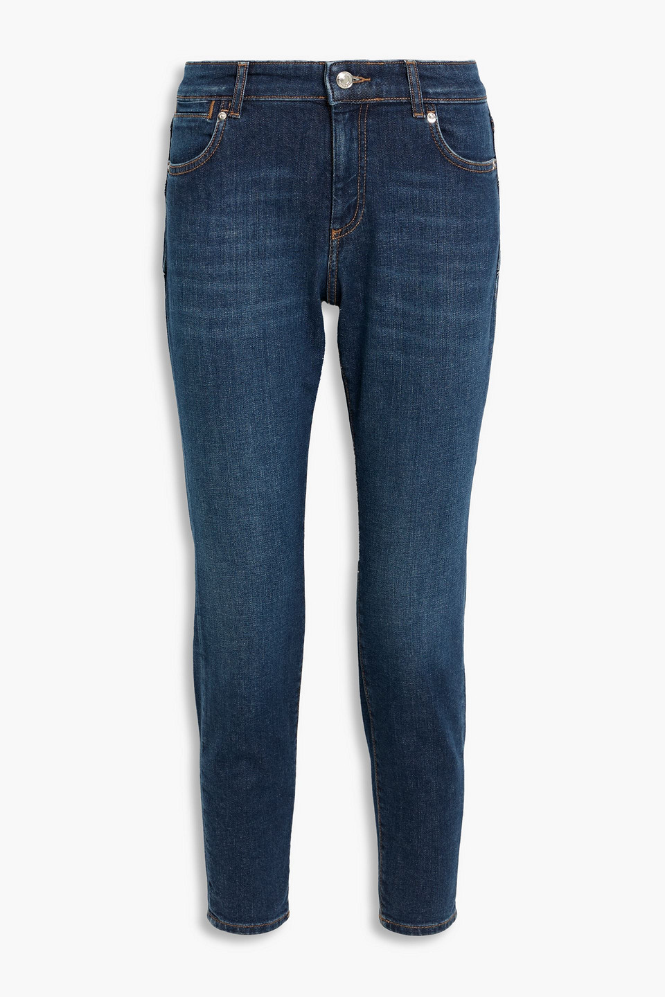 Sportmax Navata Mid-rise Skinny Jeans In Blue