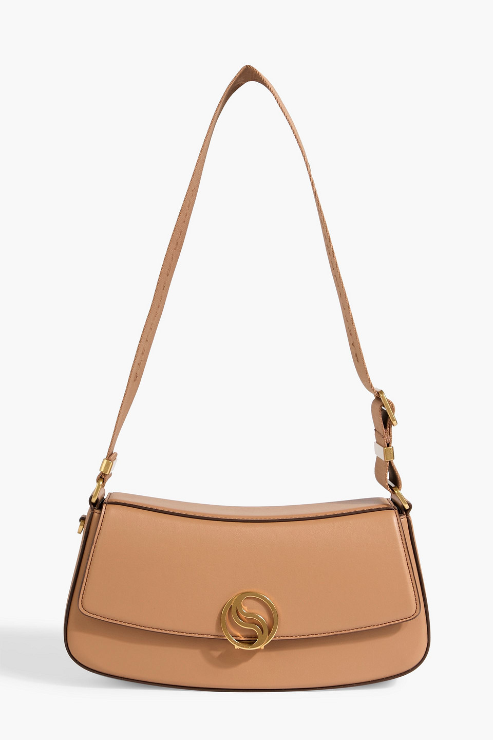 Stella Mccartney S-wave Shoulder Bag In Brown