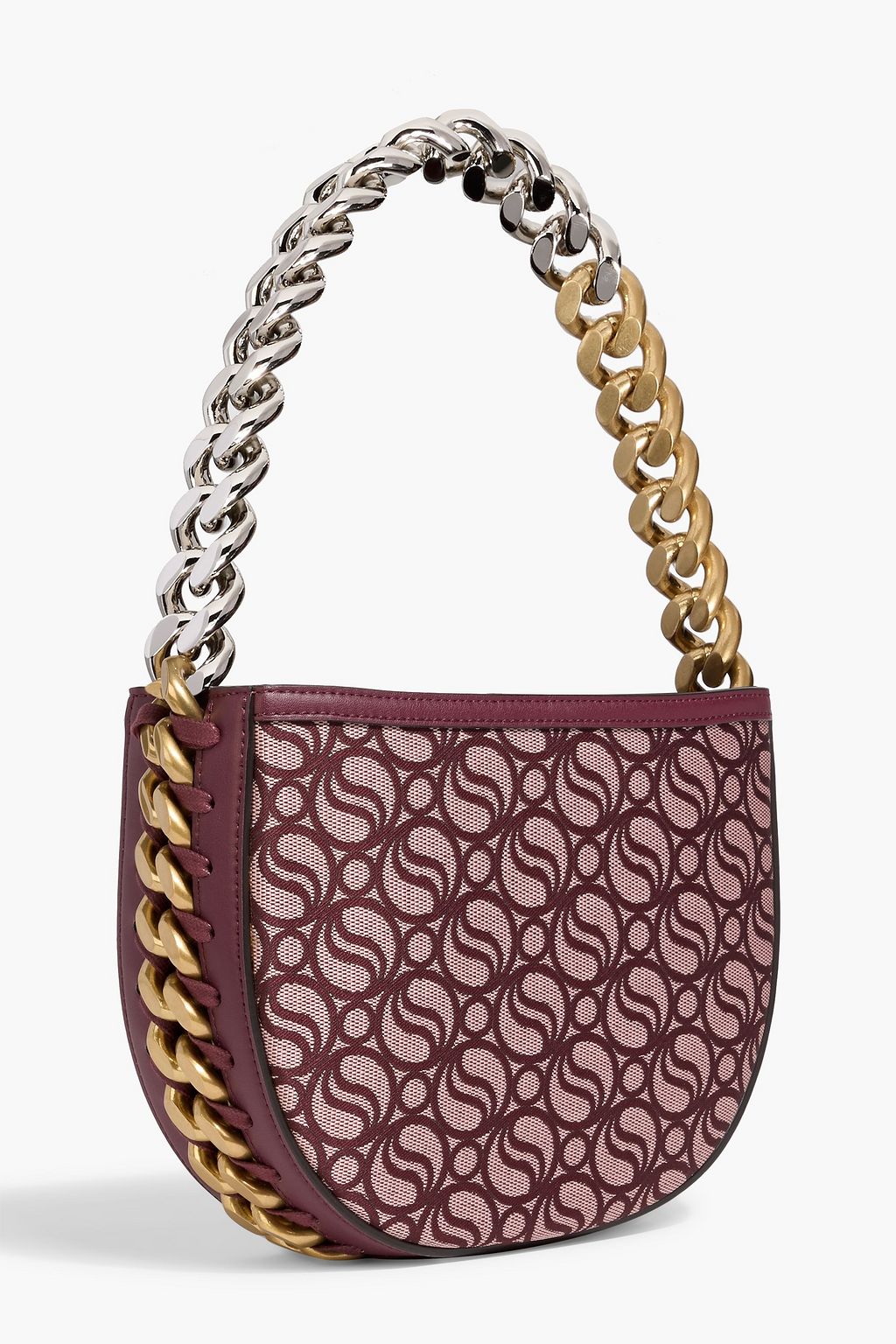 STELLA MCCARTNEY Frayme S-Wave jacquard shoulder bag