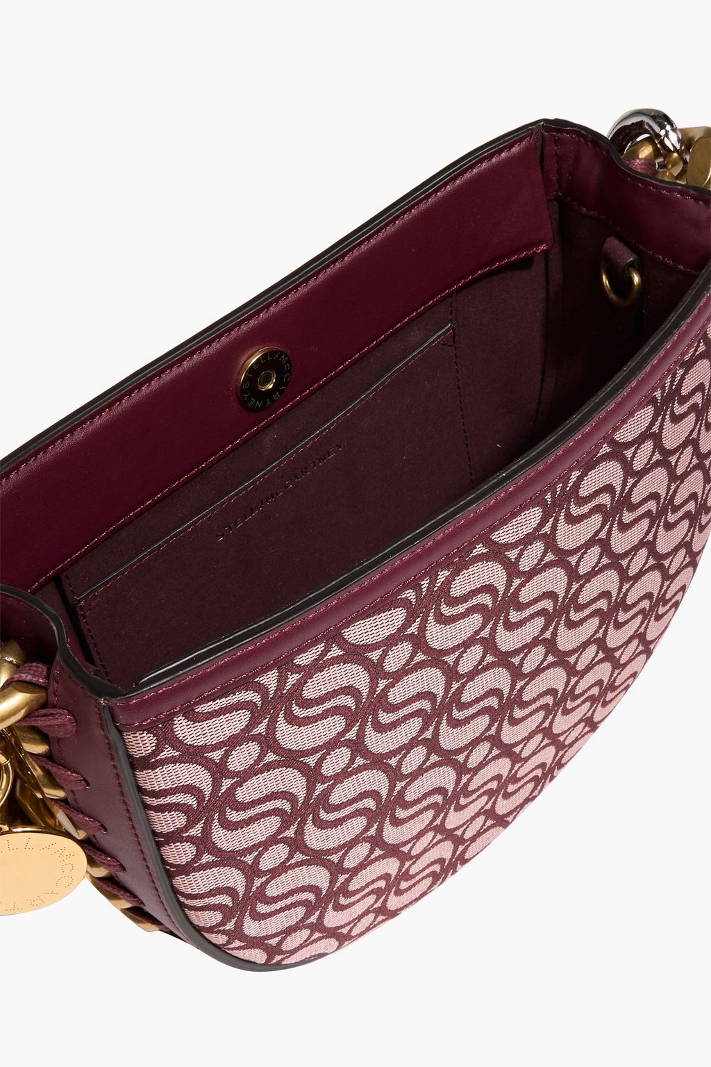 STELLA MCCARTNEY Frayme S-Wave jacquard shoulder bag