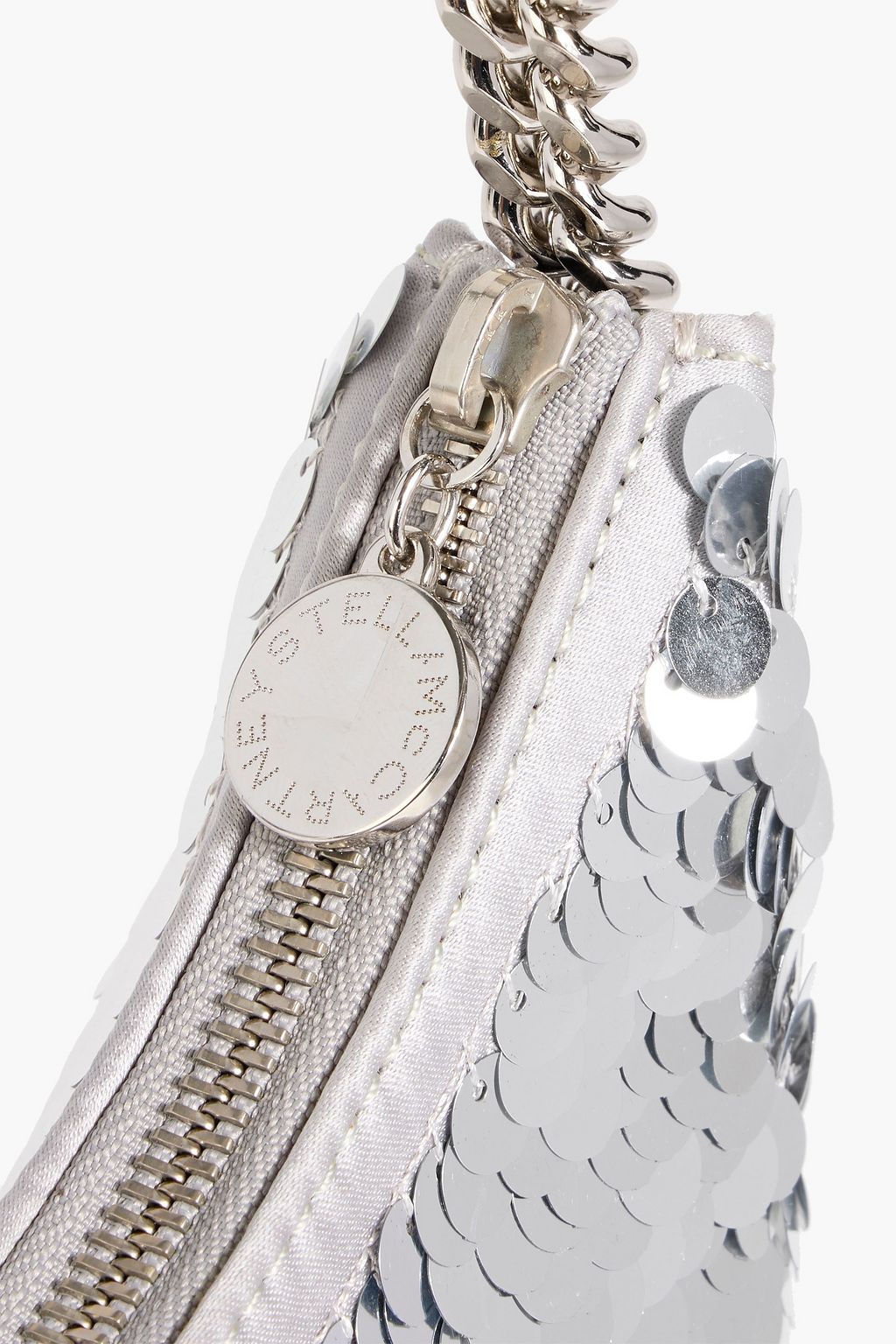 STELLA MCCARTNEY Falabella sequined satin shoulder bag