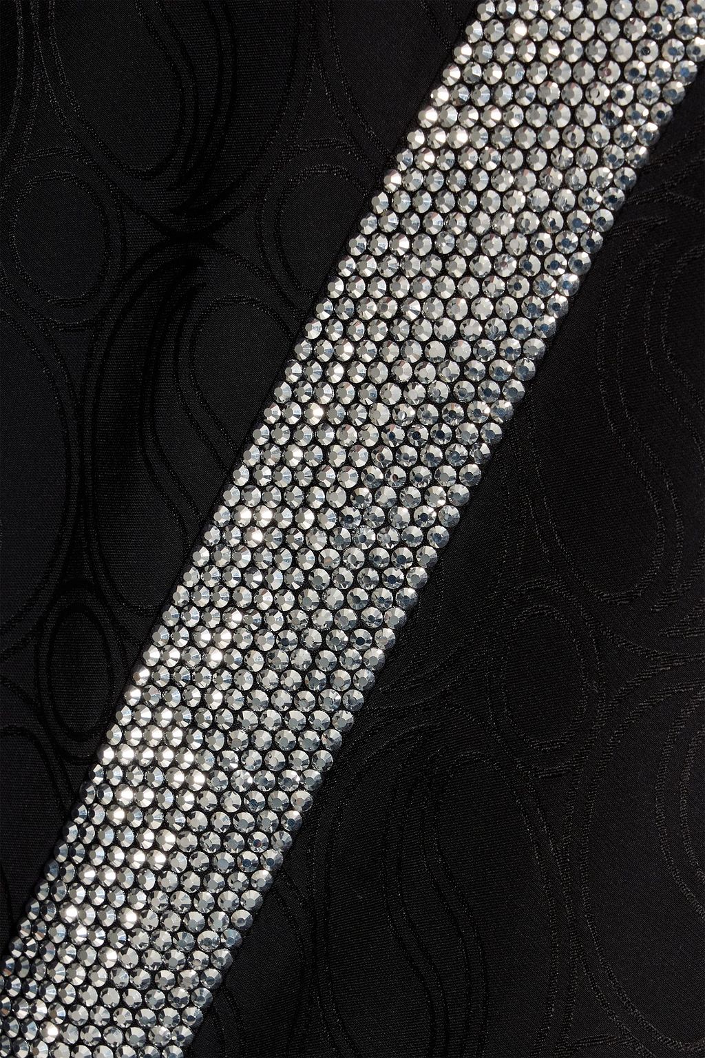 STELLA MCCARTNEY Crystal-embellished satin-jacquard wide-leg pants