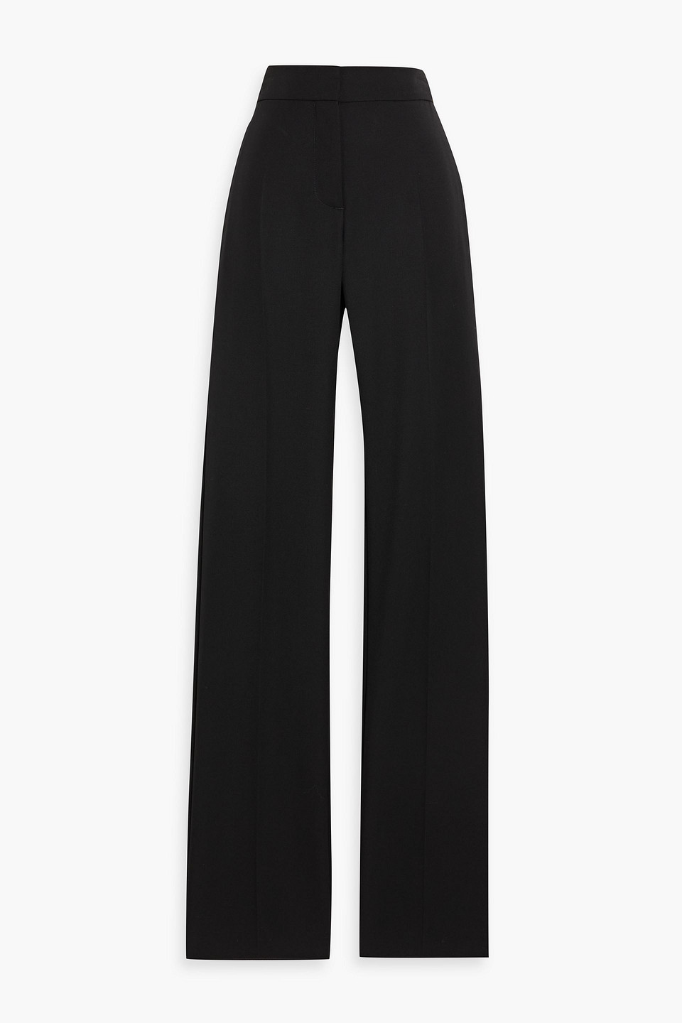 Stella Mccartney Wool-twill Straight-leg Pants In Black
