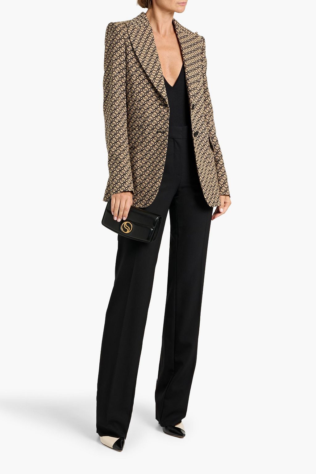 STELLA MCCARTNEY Wool-blend jacquard blazer