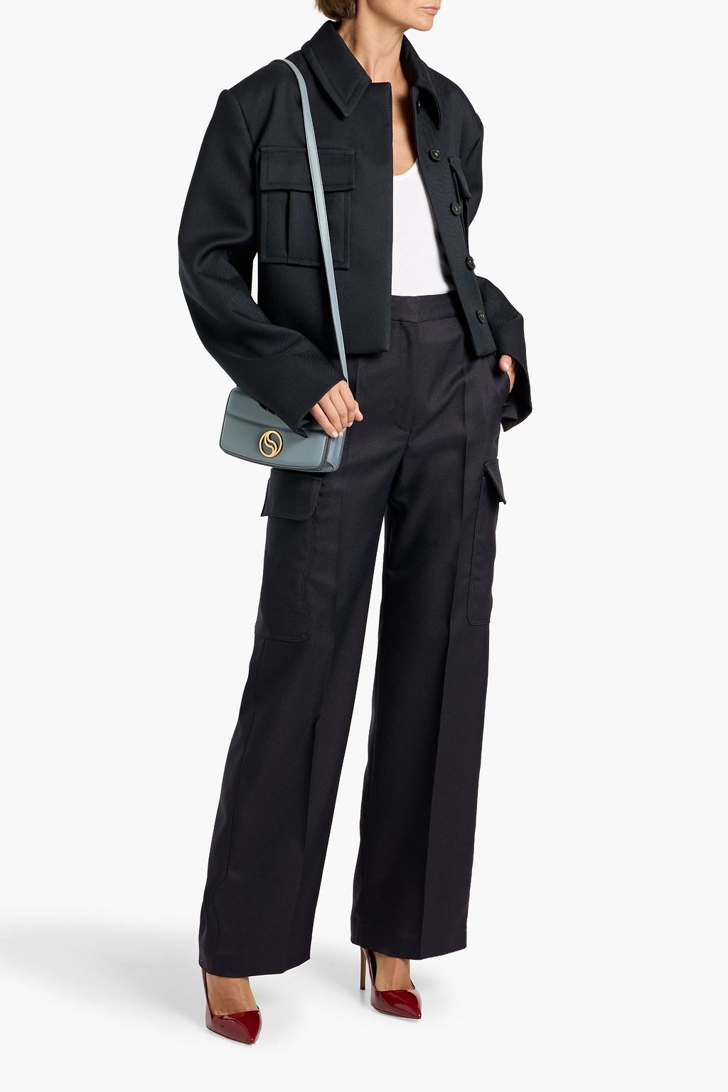 STELLA MCCARTNEY Gabardine cargo pants